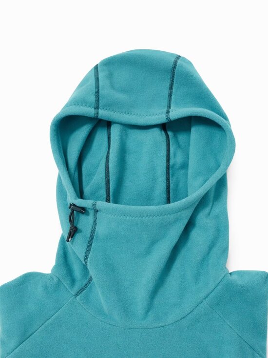 NEW! Melanzana Fleece HEAVY Women’s XL Wind Pro Hoodie in color WAVE - Picture 4 of 5